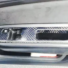 Автомобильные аксессуары для Nissan S14 углеродное волокно дверной оконный переключатель панель RHD глянцевое волокно внутренняя отделка Набор часть Гоночный комплект кузова