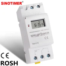 SINOTIMER бренд Электронный Еженедельник 7 дней программируемый цифровой реле времени таймера управления переменного тока 220V 230V 16A Din рейка крепление