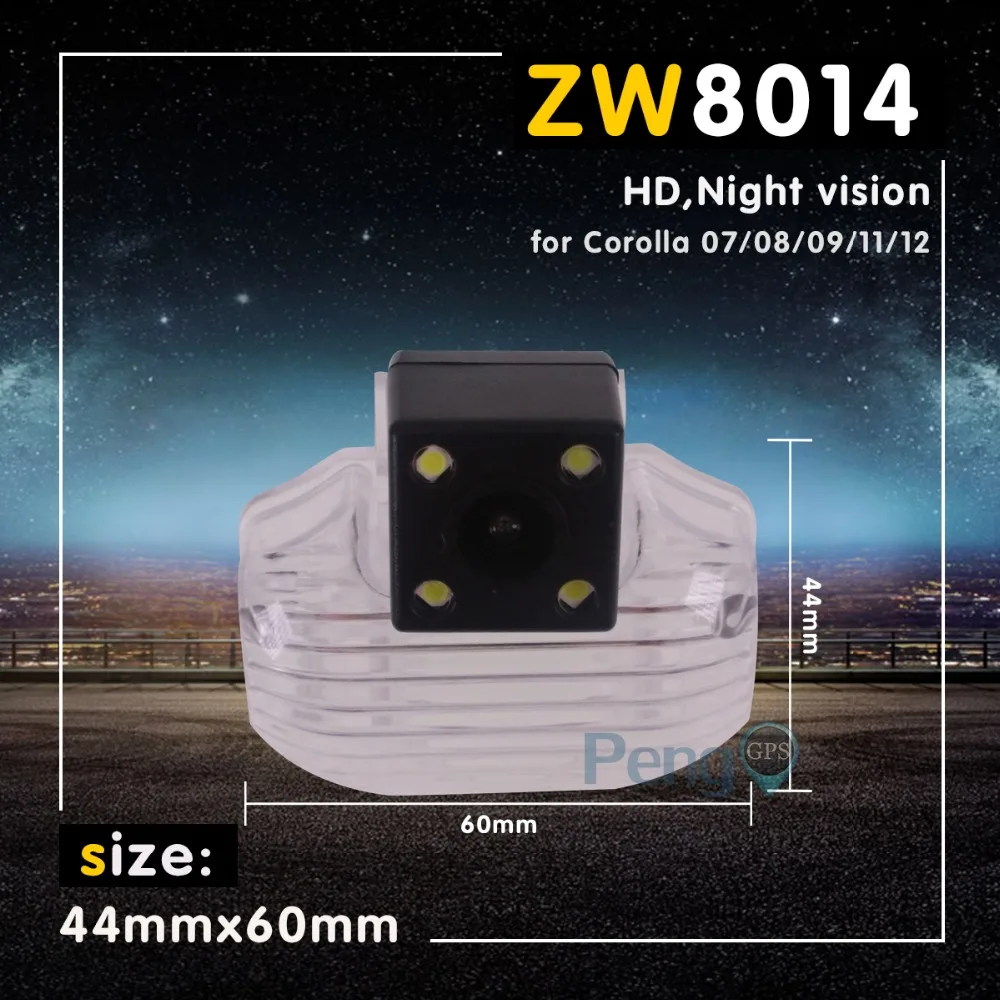 

Waterproof Night Version Specific Car Reverse Backup Camera For Toyota Corolla 2007 2008 2009 2011 2012