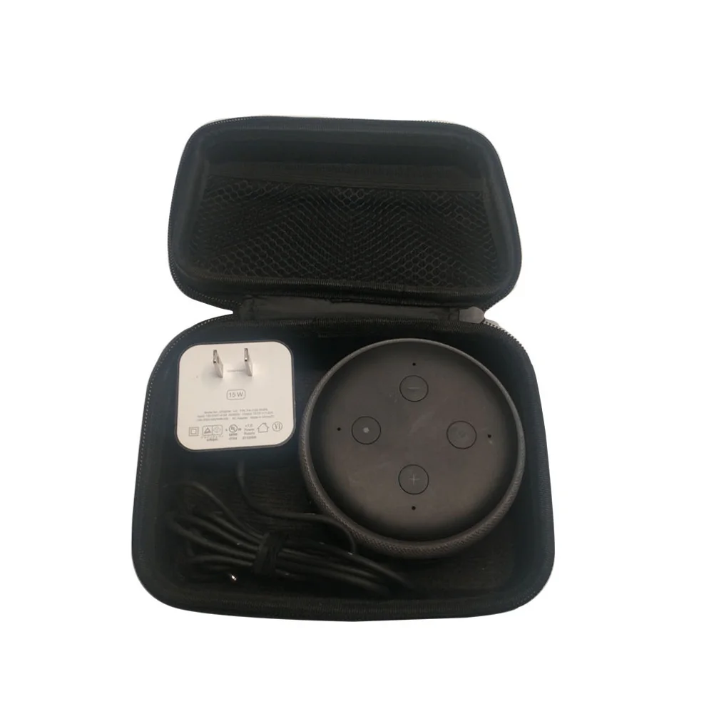 

Outdoor Carry Case Storage Bag Box Accessories Smart Speaker Portable Pouch Hand Shockproof Travel Zipper For Amazon Echo Dot 3