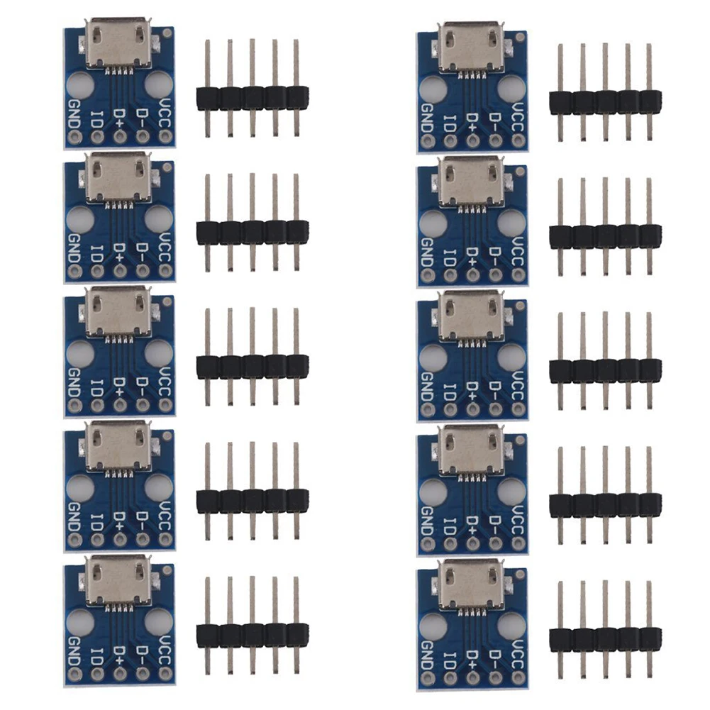 10 шт. мини USB поворотный Dip интерфейс Seat 5V блок питания Конвертер доска |
