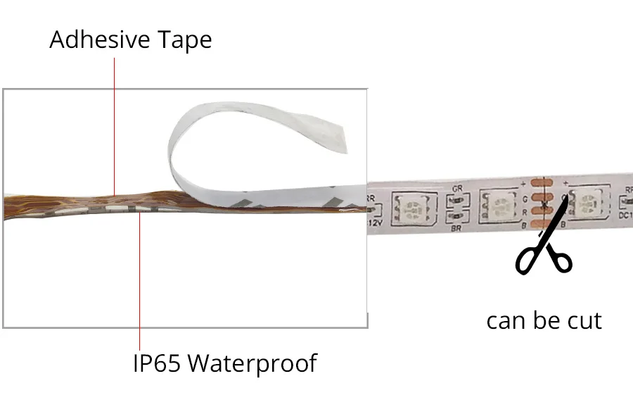 RGB 300 светодиодный светильник 5 м 60 светодиодный s/m SMD 2835 белый теплый белый красный зеленый синий светодиодный светильник 12 В водонепроницаемая гибкая лента