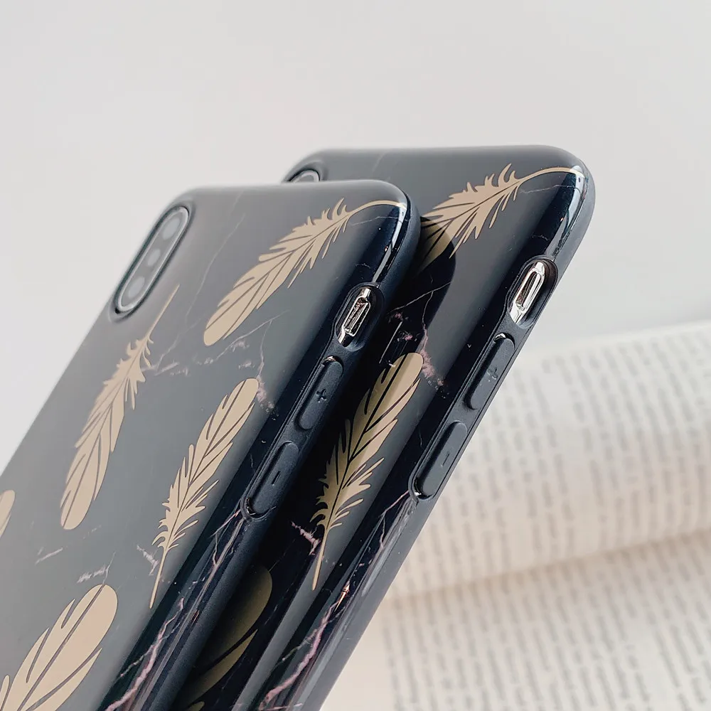 Netarlier Роскошный чехол для телефона iPhone Xsmax XR 7Plus x 8 7 6 6s xs черный мрамор золото хром