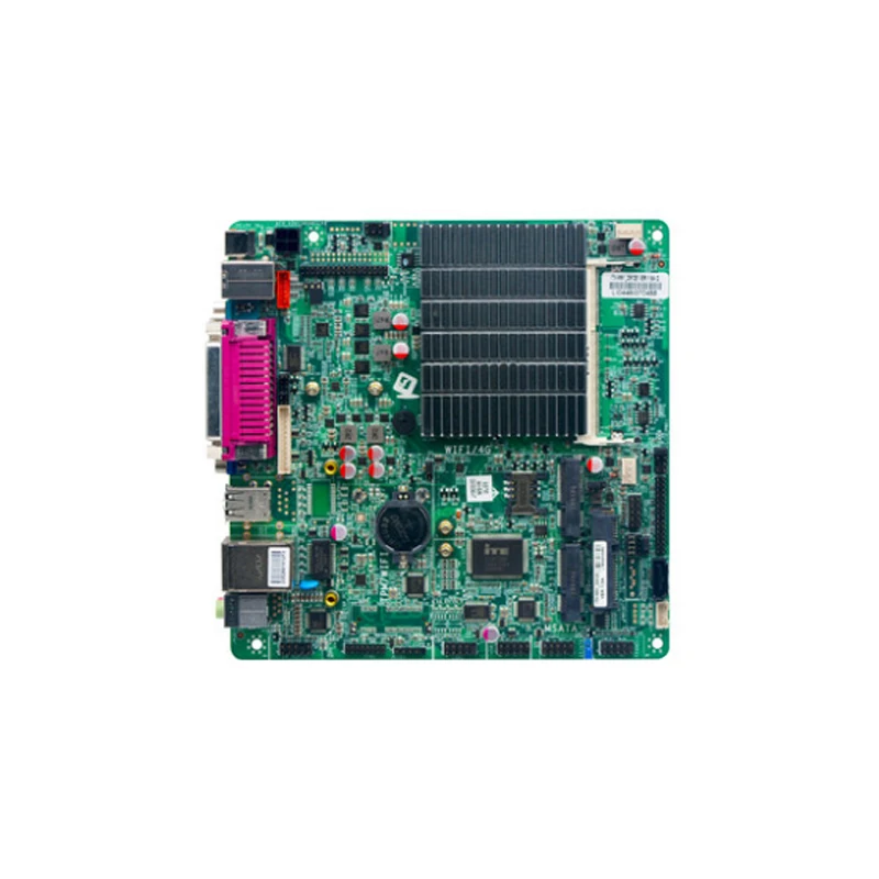 Fanless Mini-ITX Motherboard with Celeron Processor J1900 onboard Duad Core mSATA SATA Dual Lan 9*USB 2*COM Dual Display