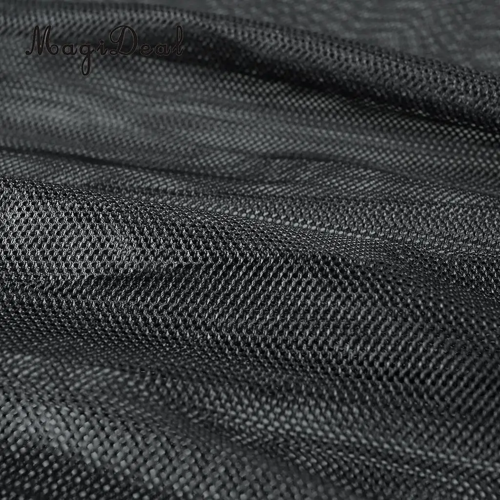 MagiDeal Ultra Light Mesh Stuff Sack Storage Bag for Tavel Camping Hiking Survival Fishing Boating Kayaking Canoeing Black