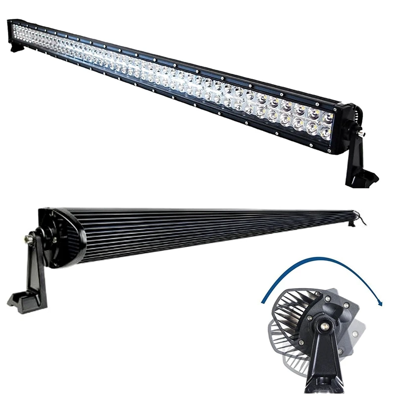 52-inch-LED-Light-Bar-Upper-Roof-Windshield-Mounting-Brackets-w-Lower-Corner-A-pillar-Hinge