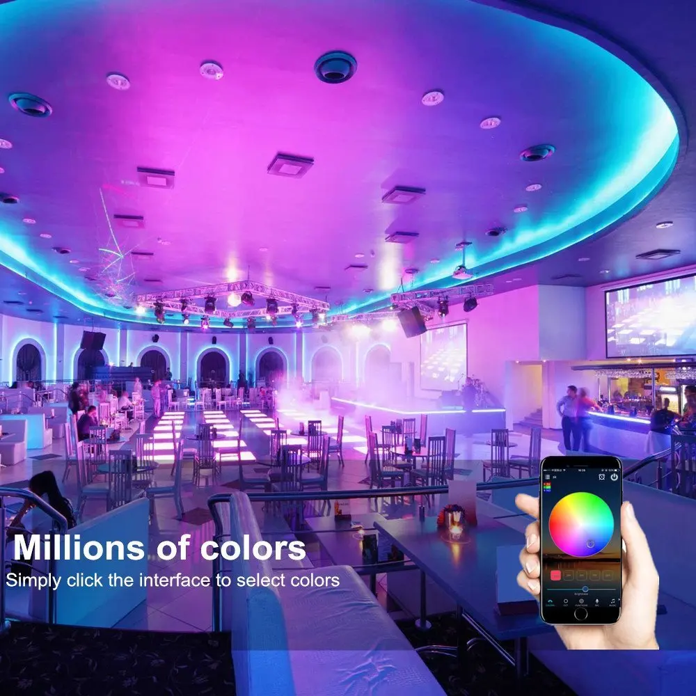 Bluetooth смартфон приложение контроллер м 5 RGB 5050 Светодиодные полосы света светодио
