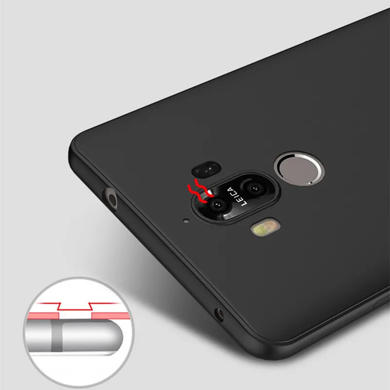Чехол для телефона huawei Mate9 мягкий тонкий крышка с черной диафрагма скраб ТПУ