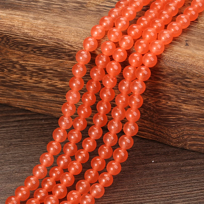 

Natural Stone Green Round Loose Beads 15" Strand 4 6 8 10 12MM Pick Size For Jewelry Making