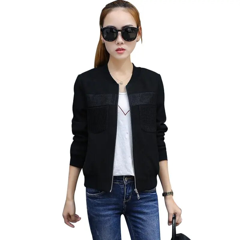 amazing  Bomber Jacket Women Flowers Zipper Up Retro Coat Spring 2020 Summer Long Sleeve Basic Plus Size Sho