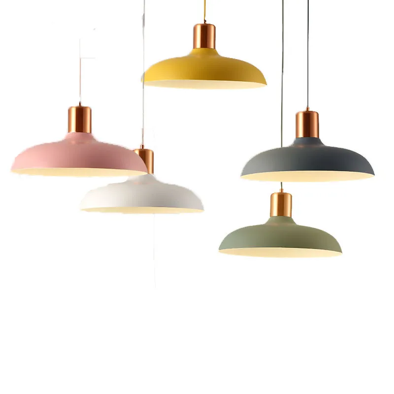 

Loft Style Color Iron Droplight Decorate Modern LED Pendant Light Fixtures For Dining Room Hanging Lamp Home Indoor Lighting