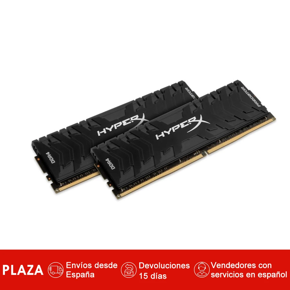 

HyperX Predator 16GB 3000MHz DDR4 Kit, 2 x 8 GB, Negro