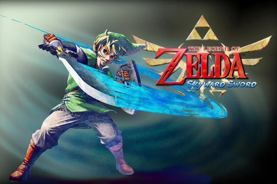 DIY frame The Legend of Zelda Skyward Sword Game Art Silk Fabric