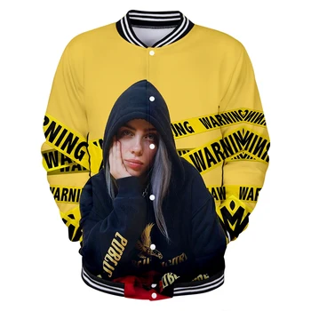 

Aikooki Hot Singer Billie Eilish 3D Jacket Men/Women Spring Fall Winter Long Sleeve Hip hop Harajuku Sweatshirt
