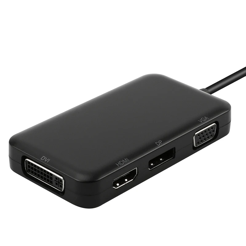 USB C концентратор мужской для DisplayPort DP 4K HDMI 4K DVI VGA 1080P разветвитель концентратор адаптер для MacBook samsung Galaxy S9 type C usb-хаб