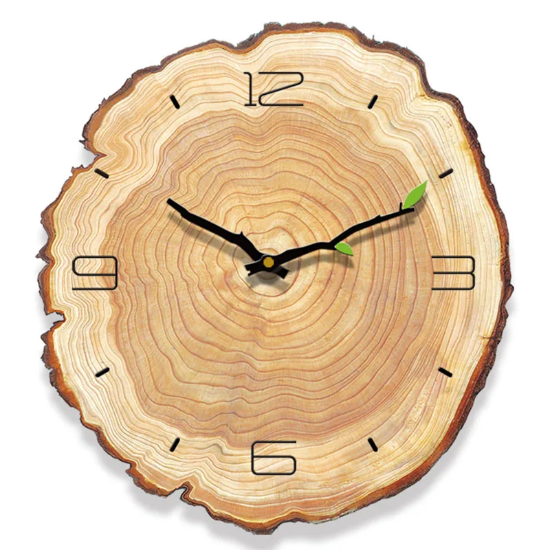 

Bedroom Clock Wall Modern Retro Living Room Wooden Vintage Wall Clock Big Large Kitchen Decor Design Wandklok Gift Ideas Clocks