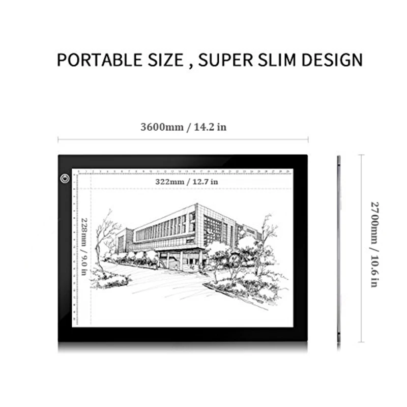 A4 36*27 Cm Ultra-thin Usb Portable Dimmable Tracing Led Light Pad Table  Box Tracer For Artists Facsimile Drawing Sketching Ani - Digital Tablets -  AliExpress