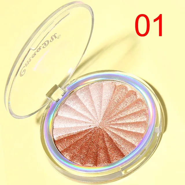 Highlighter Facial  Palette Makeup Glow Kit Face Contour Shimmer Powder Body Bas&hellip;