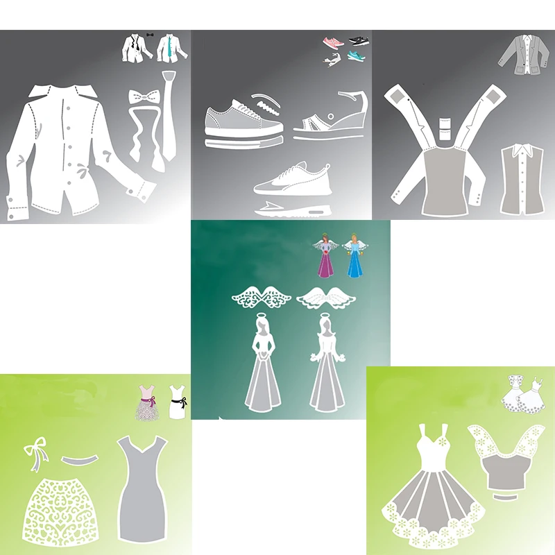 

Various Clothes Metal Cutting Dies Stencil For DIY Scrapbooking Decorative Embossing Paper Crafts New 2019 Die Cutting Template