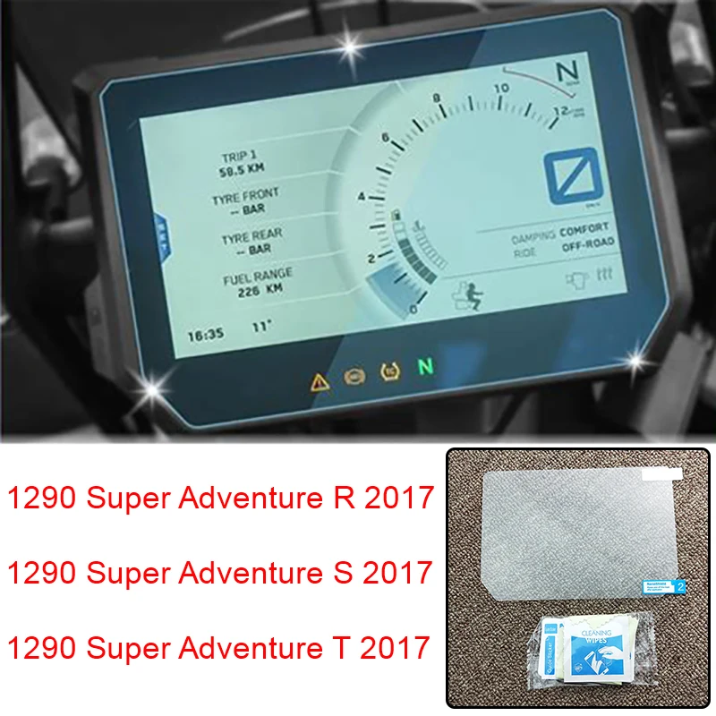

For KTM 1290 Super Adventure R S T 2017 Cluster Scratch Protection Film Screen Protector Instrument Dashboard 100% Brand New