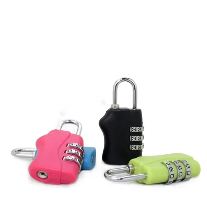 Combination Security Padlocks Luggage Padlock Lock Travel Suitcase 3 Digit Key