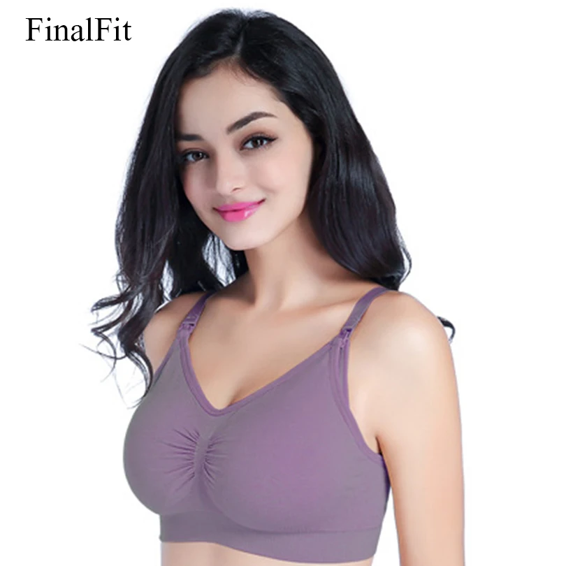 Maternity bra Woman Nursing Bra Plus size Seamless Breastfeeding Bra Comfortable Pregnant Bra S-XL