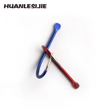 20 шт./компл. набор рыболовных крючков из высокоуглеродистой стали в рыболовных крючках джиг колючая с отверстием для рыболовных аксессуаров