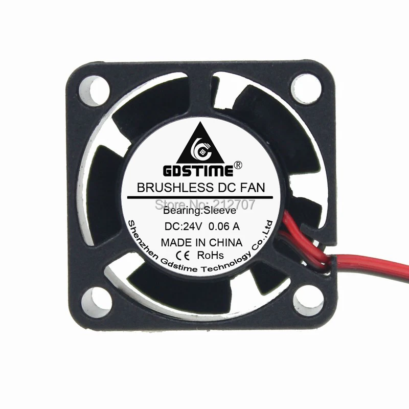 

1PCS 2Pin 25MM 25 x 25 x 10mm 2510 DC Axial 24 volt Cooler Fan