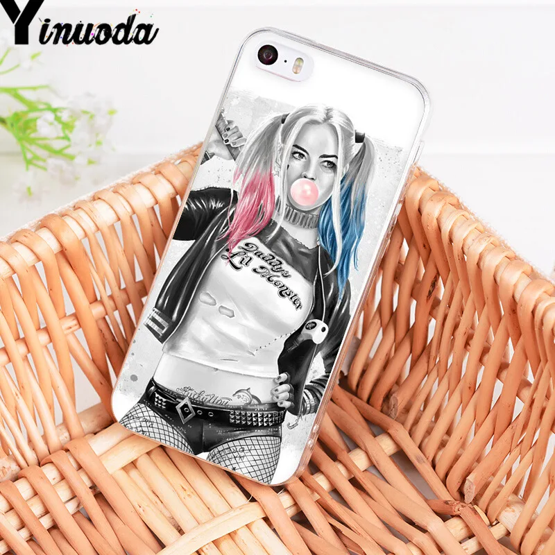 Yinuoda для iphone 7 6 X Чехол Harley Quinn отряд самоубийц Джокер подмигивание чехол для телефона для iphone 8 7 6 6S Plus X 5 5S SE 5C XS XR чехол