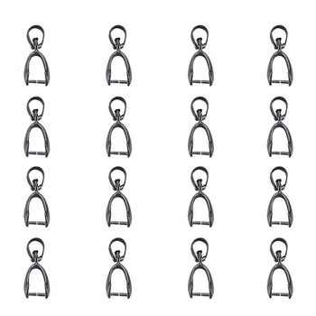 

Pandahall 200pcs Brass Pendant Clip Clasp Ice Pick Pinch Bails Jewelry Accessory Connector Findings 20x7mm, hole: 4x6mm F60