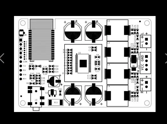 Bluetooth 5 0 приемник Усилитель мощности доска 30 Вт + поддержка AUX стерео аудио