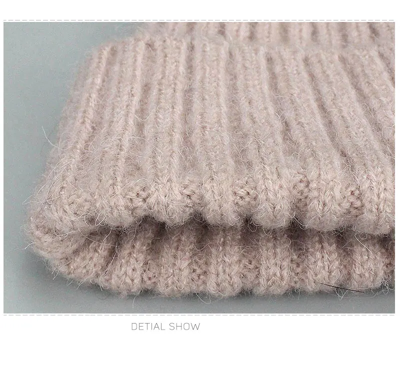 Новейшая Женская перламутровая шапка с натуральным меховым помпоном, вязаные зимние шапки, модная уличная теплая мягкая шапка, высокое качество, женские шапочки