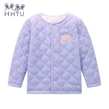 HHTU Vêtements de Printemps 2016 Enfants femelle Bébé Filles à manches longues cardigan veste manteau rose Enfants vêtements