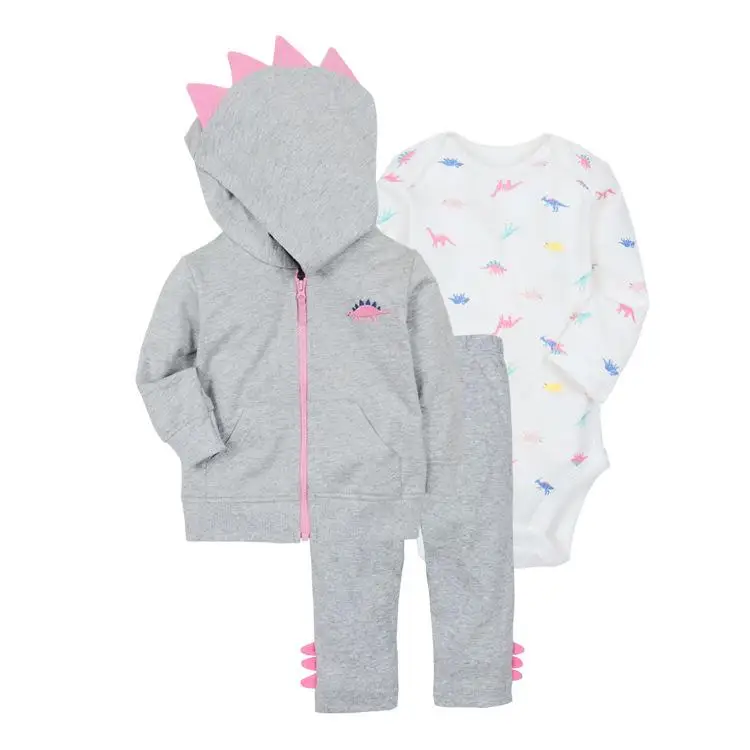 Одежда для малышей весенне-Осенние костюмы с героями мультфильмов для новорожденных Infantil Baby roupas infantil Menina тканевый комбинезон, платье одежда для малышей - Цвет: Gray