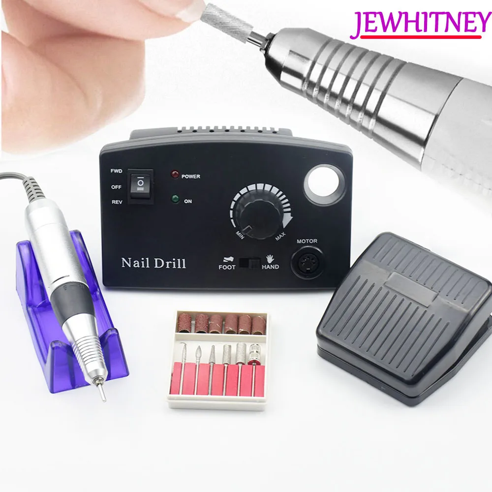 

Pro 35000RPM 25W Electric Nail Drill Machine Diamond Nail File Drill Machine Maniure And Pedicure Drill Polish Bits Tools Kits
