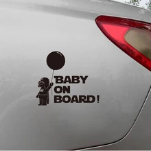 ” Baby On Board” Star Wars Car Vinyl Sticker Creative Decals For Car Decoration