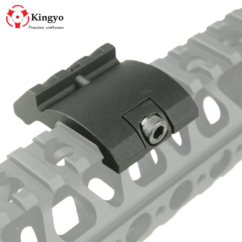 

Ultra Low Profile Offset 3 Slots 45 Degree Adapter 20mm Picatinny Weaver Rail Side Rifle Scope Mount Flashlight