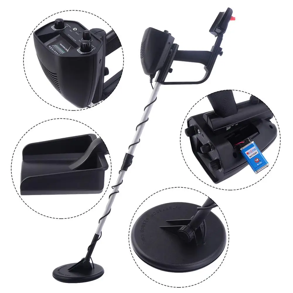 

Waterproof Metal Detector Deep Sensitive Search Gold Digger Hunter 6.5 inch MD-4030