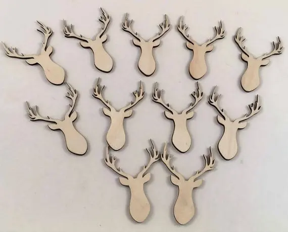 

Animal cutouts Wood shapes Buck Head Cut out, Wood Deer Cut out, Wood blanks, Wooden Deer Cut out, Buck head shapes, Stag Head