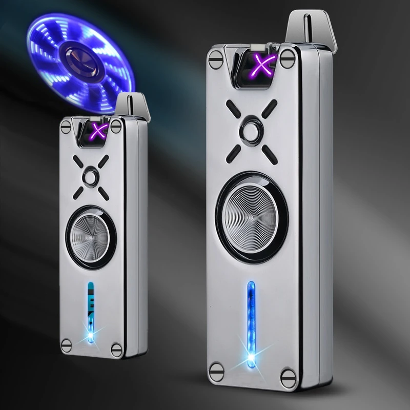Fidget Spinner Cigarette Lighter USB Electronic Double Pulsed Arc