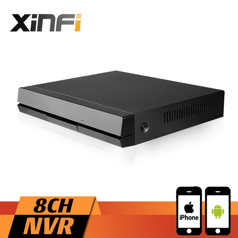 XINFI 8CH HDMI NVR 8-канальный сетевой видеорегистратор видеонаблюдения DVR Регистраторы 1080P ONVIF 2,0 для IP Камера Системы 1080P NVR Регистраторы