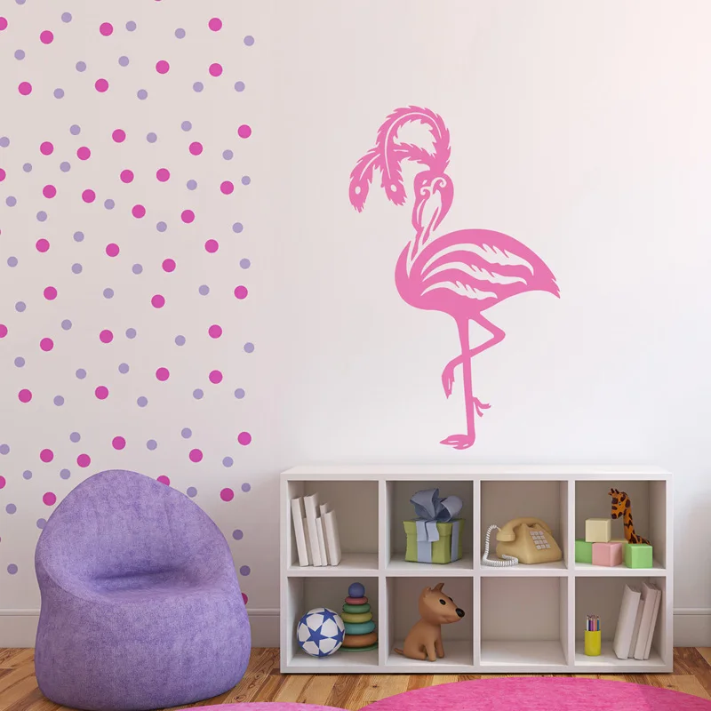 n385M_Vinyl_Decal_Beauty_Animal_Pink_Flamingo_Bird_Amazing_1024x1024