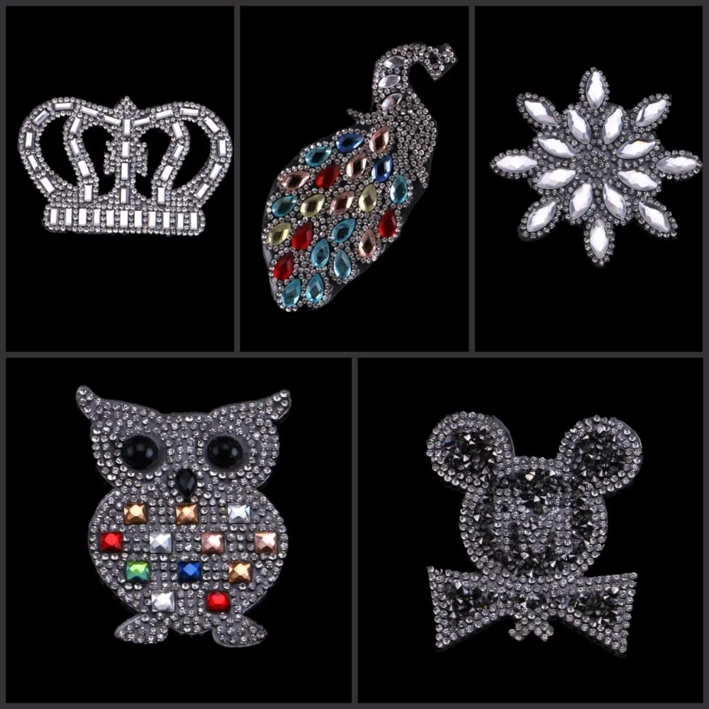 cadeau gratuit Anniversaire numéro 7 strass Transfert strass Hotfix Iron sur motif