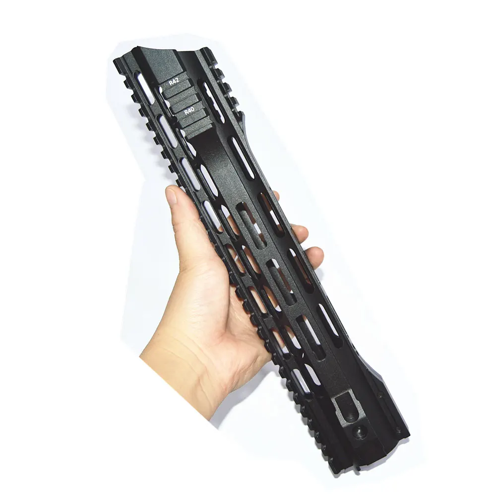 FIRECLUB " 10" 1" 15" дюймов MLOK Handguard бесплатный поплавок супер тонкий ar 15 Handguard Quad Rail для M4 M16 со стальной бочковой гайкой