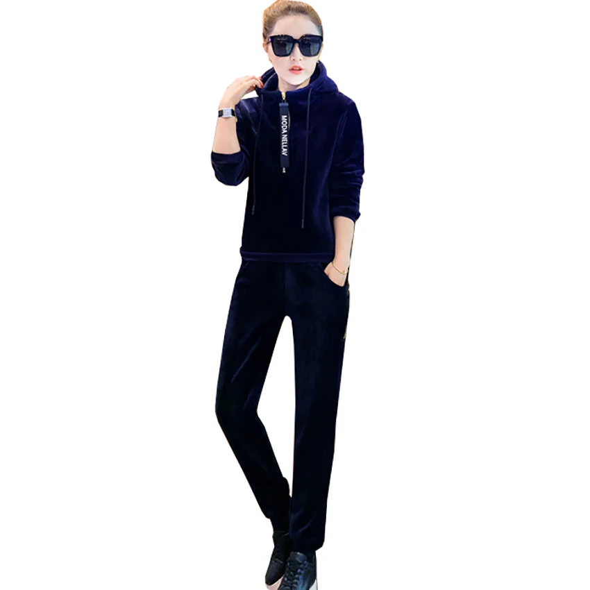 Casual women's Hoodie suit jacket solid warm Velvet women's Jacket