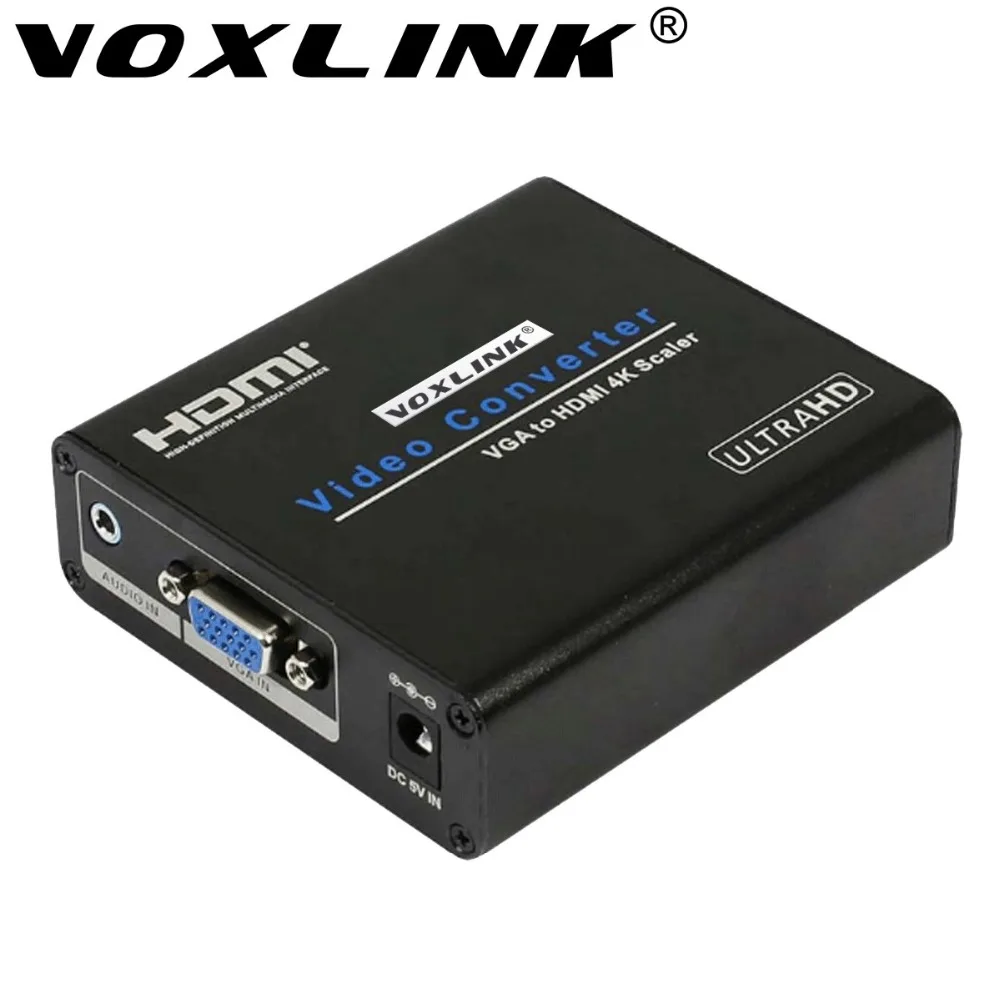 

10pcs 4K*2K 1080P/720P VGA to HDMI With Audio Video Scaler Converter Box For HDTV PC Laptop