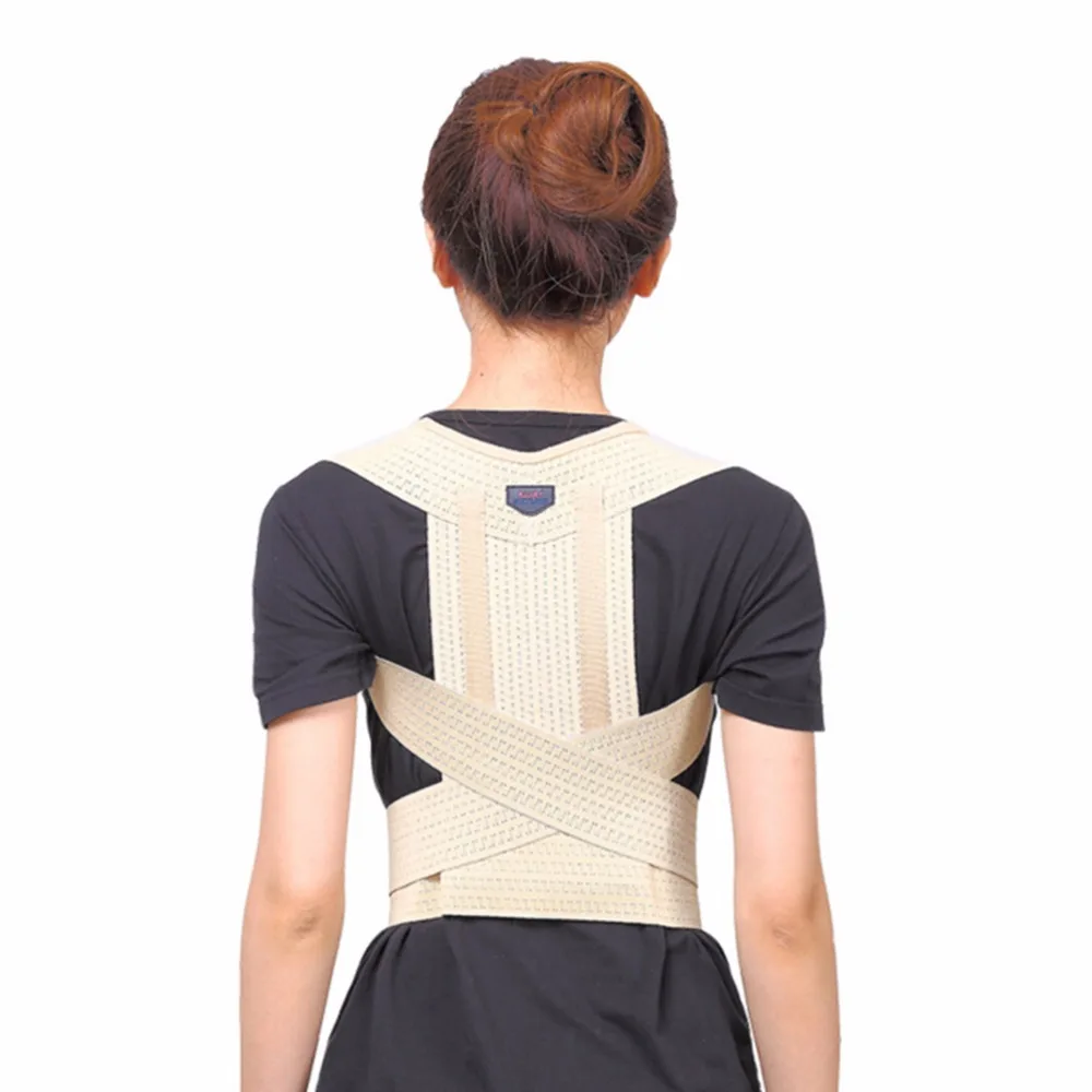 

Women Adjustable Posture Corrector Corset Back Support Brace Belt Student Adult Back Therapy Braces Supports Orthopedic