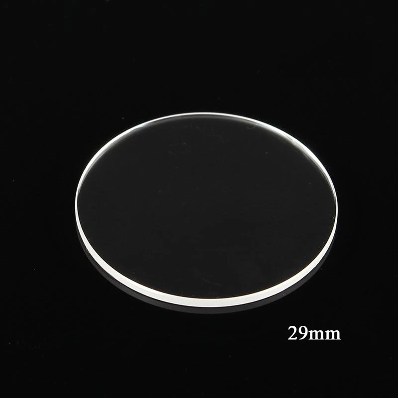 Anti scratch Smooth Flat Sapphire Watch Glass 1.2mm Thick Round Transparent Crystal Watch Repair Sapphire Glass 25-38mm