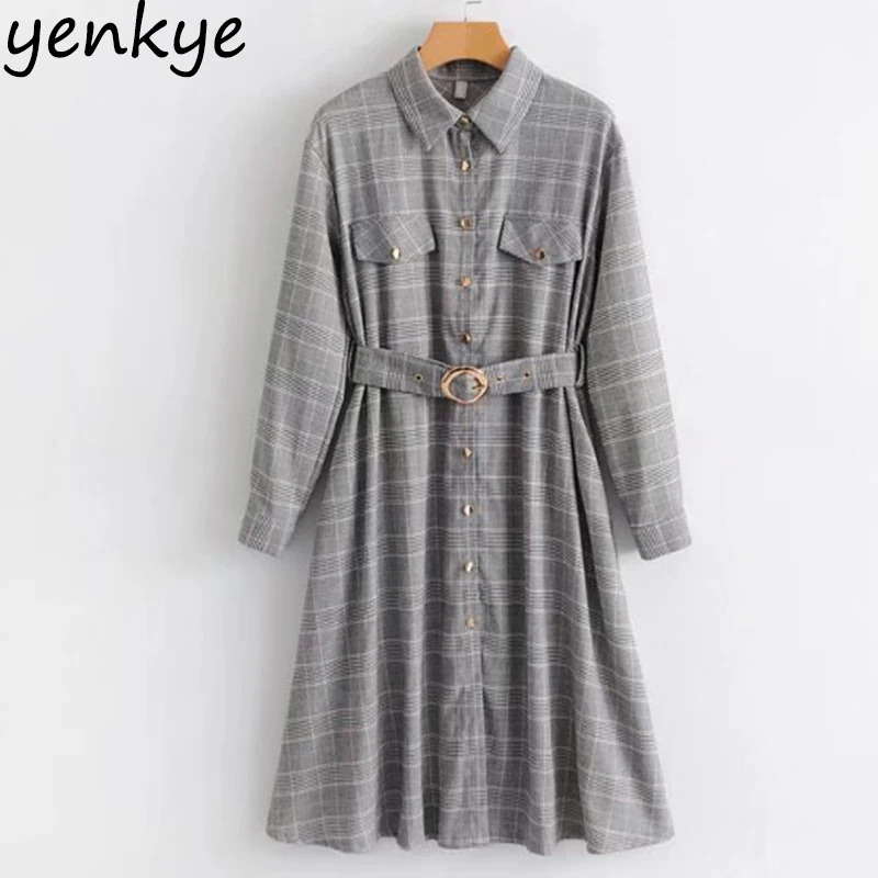 warehouse houndstooth midi shirt dress
