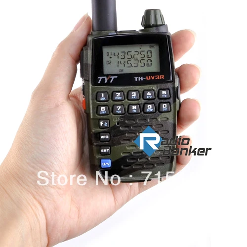 

Portable TYT TH-UV3R Dual Band VHF:136-174MHz & 400-470MHz Dual Display Mini walkie talkie Handheld 2Way Radio Ham transceiver
